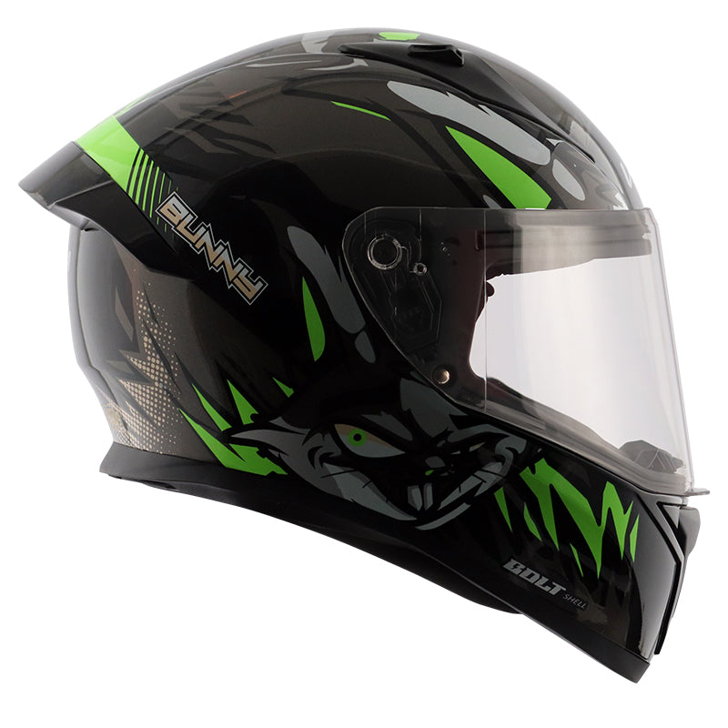 Vega Bolt Bunny Helmet - Black Green
