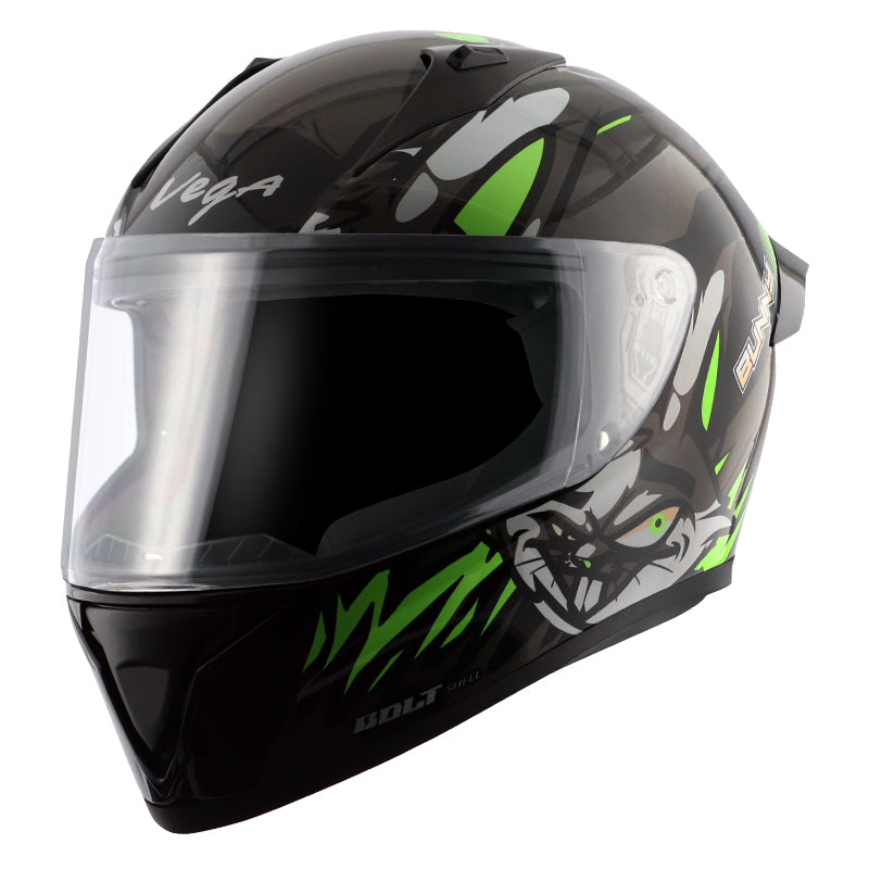 Vega Bolt Bunny Helmet - Black Green