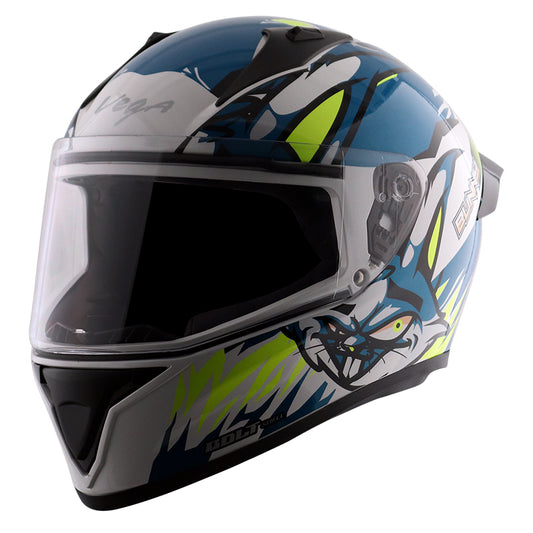 Vega Bolt Bunny Helmet - White Blue