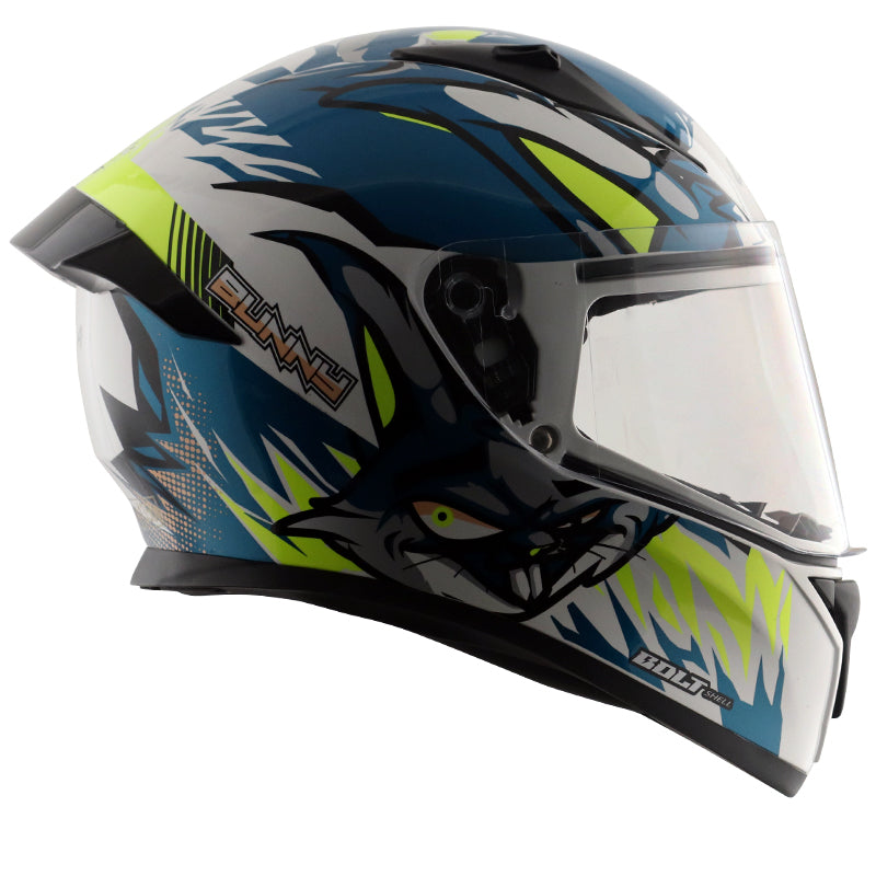 Vega Bolt Bunny Helmet - White Blue