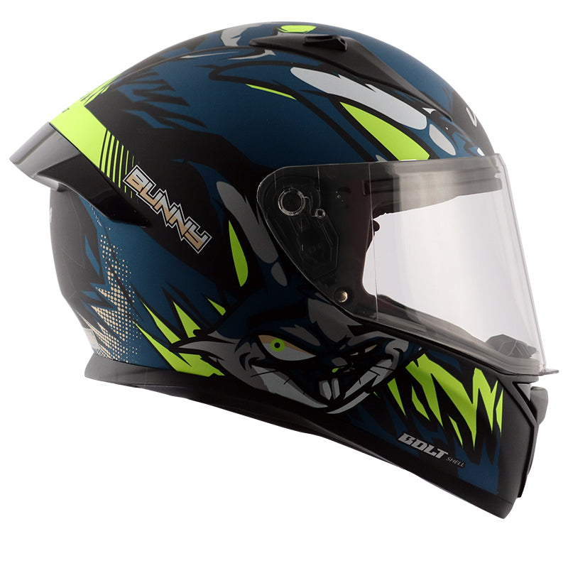 Vega Bolt Bunny Helmet - Dull Black Blue