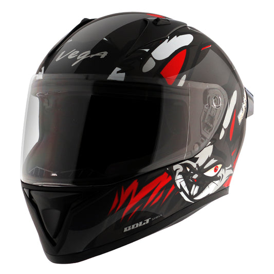 Vega Bolt Bunny Helmet - Black Red