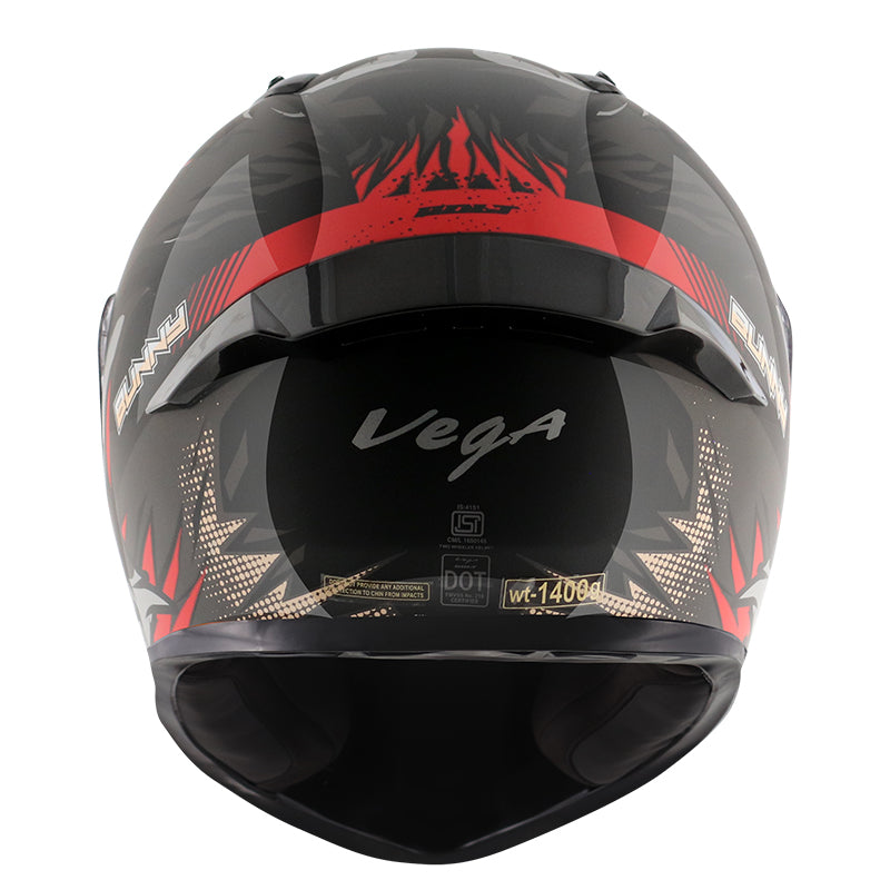 Vega Bolt Bunny Helmet - Black Red