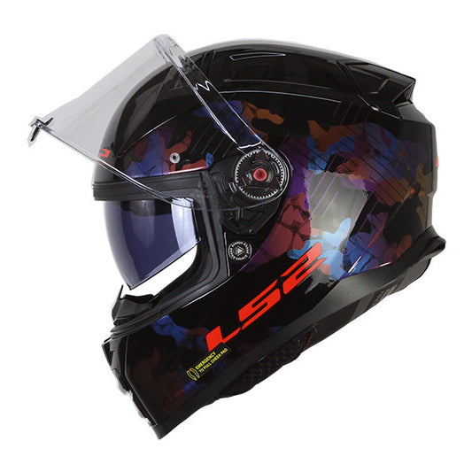 LS2 FF811 Vector 2 Kamo Helmet - Gloss Black Blue