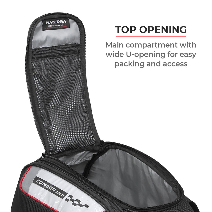 Viaterra Condor Solo 100℅ Water Proof Motorcycle Saddle Bag