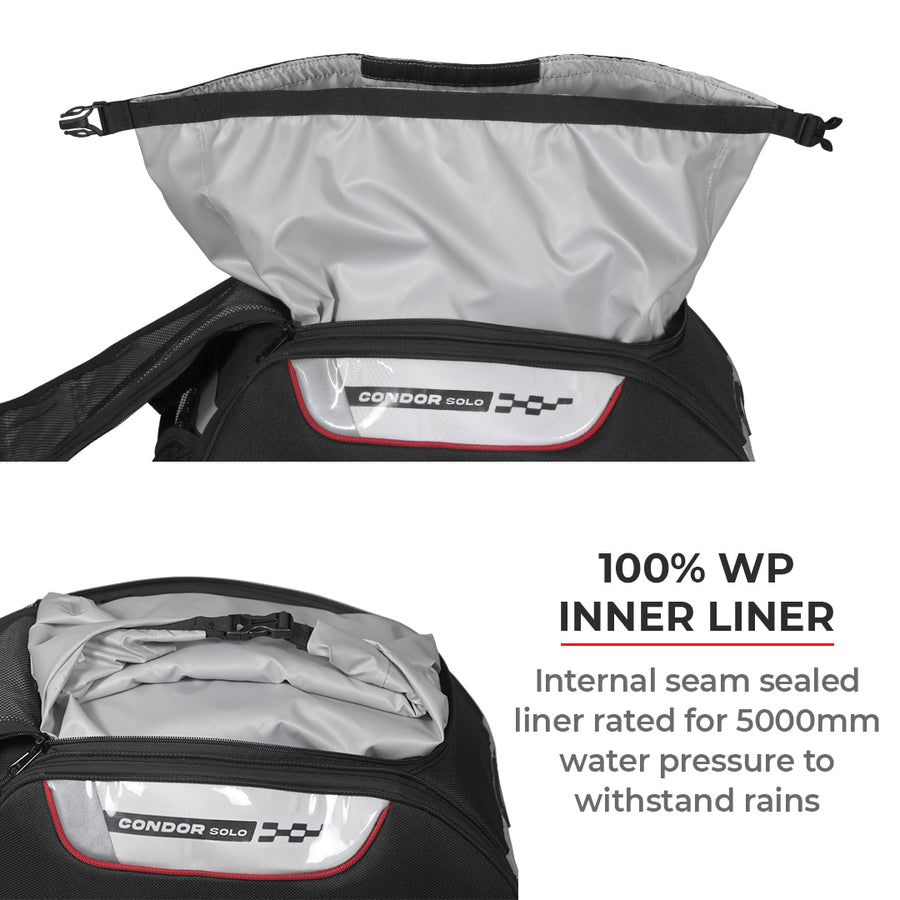 Viaterra Condor Solo 100℅ Water Proof Motorcycle Saddle Bag
