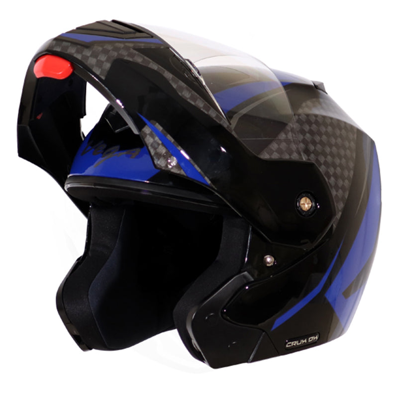 Vega Crux DX Checks Helmet - Black Blue