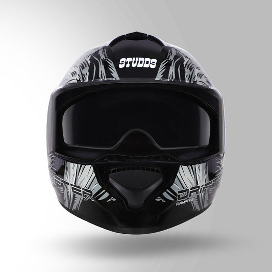 STUDDS DRIFTER D3 HELMET - GLOSS BLACK GREY N4