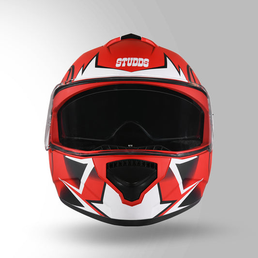 STUDDS DRIFTER D1 HELMET - MATT RED