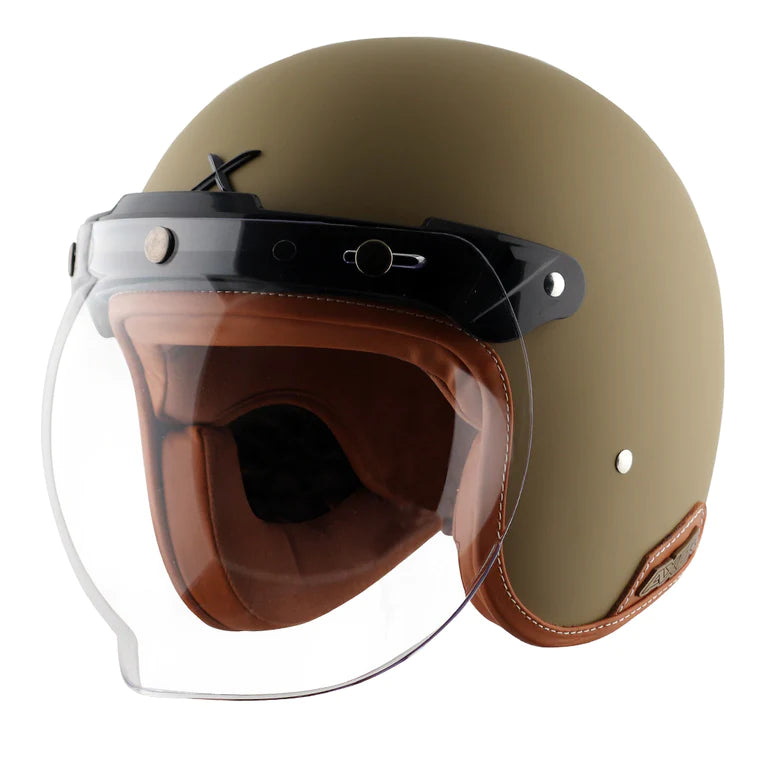 AXOR RETRO JET HELMET DULL DESERT STORM Motorizzr