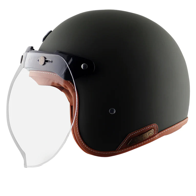 AXOR RETRO JET HELMET - DULL BATTLE GREEN