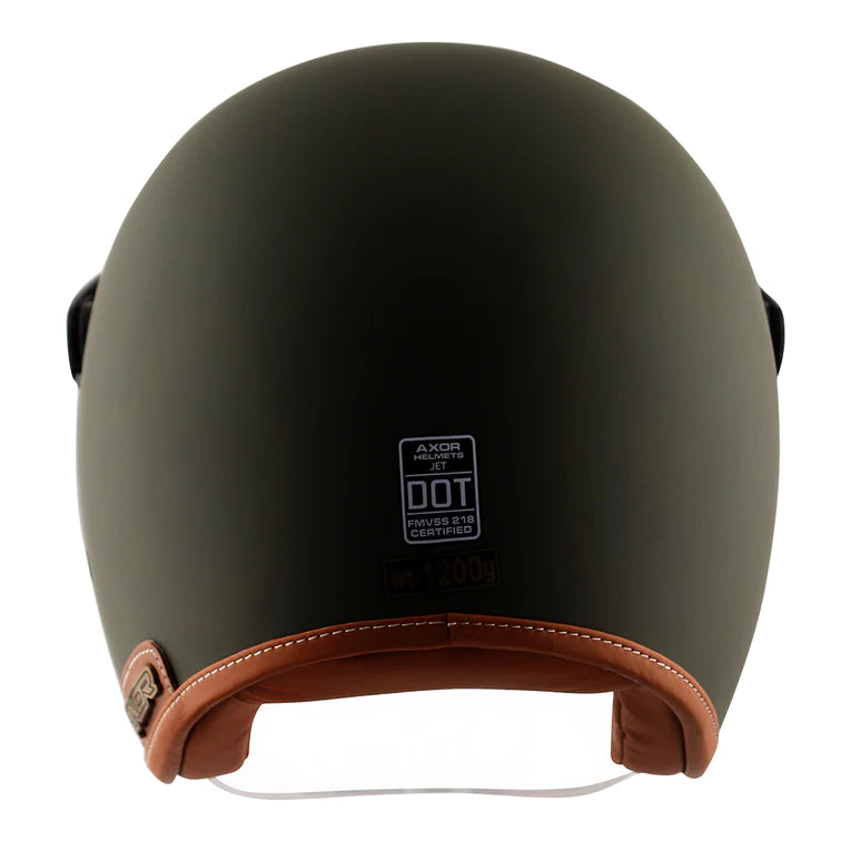 AXOR RETRO JET HELMET - DULL BATTLE GREEN