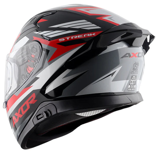 Axor Apex Streak Helmet - Black Red