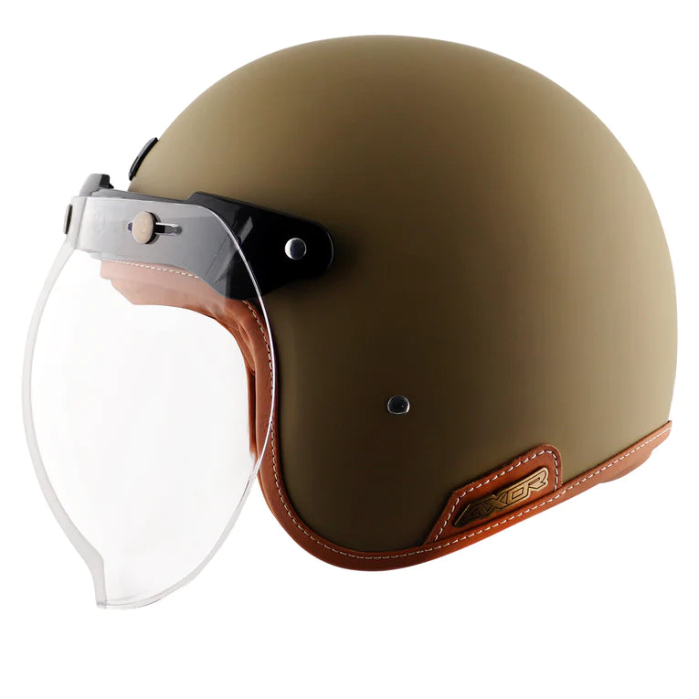 AXOR RETRO JET HELMET - DULL DESERT STORM