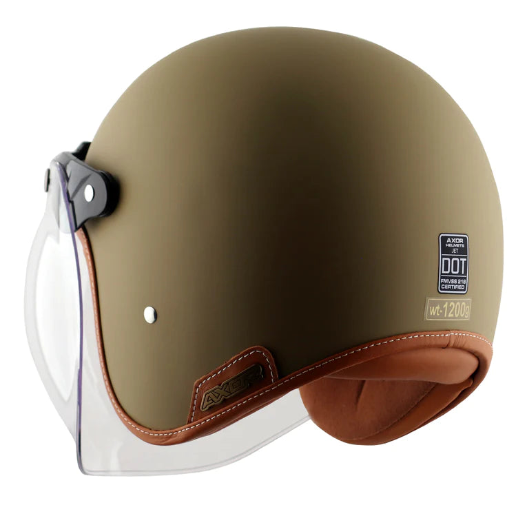 AXOR RETRO JET HELMET - DULL DESERT STORM