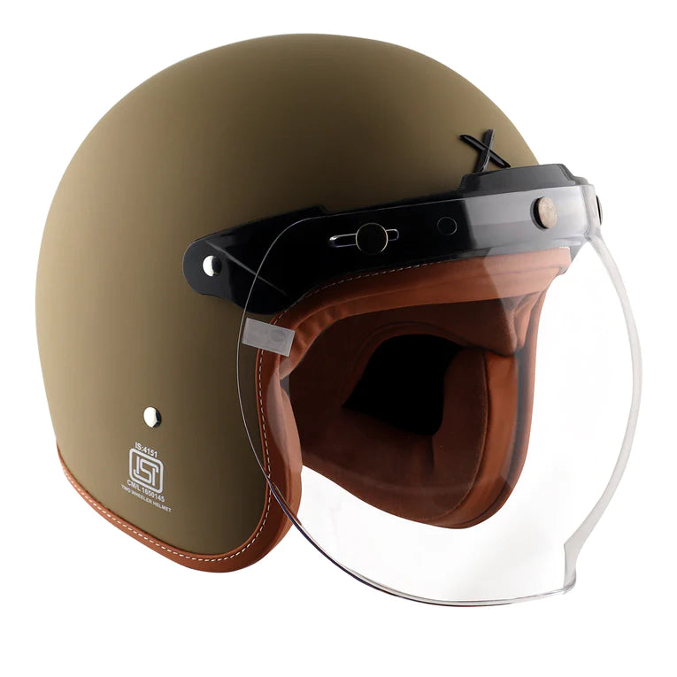 AXOR RETRO JET HELMET - DULL DESERT STORM