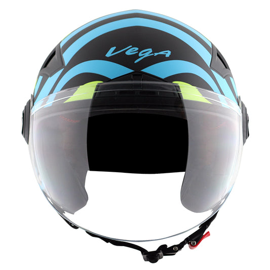 Vega Blaze DX BZ1 Helmet - Dull Black Neon Yellow