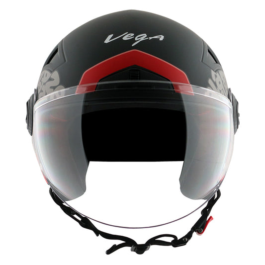Vega Blaze DX BZ2 Helmet - Dull Black Red