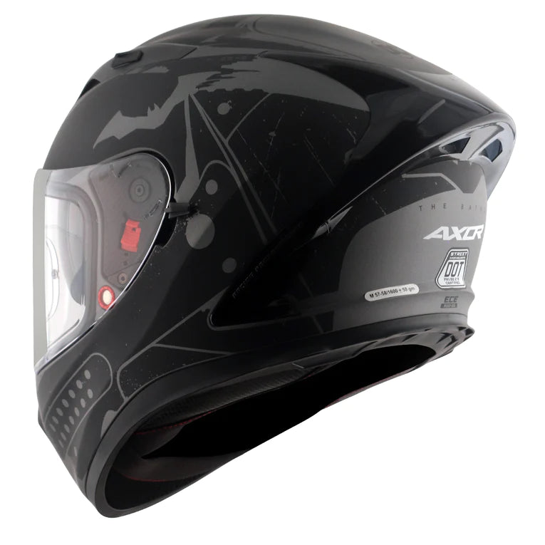 AXOR STREET DC BATMAN HELMET - DULL ANTHRACITE BLACK