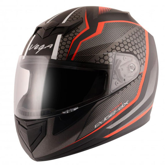Vega Edge DX Blast Helmet - Black Orange