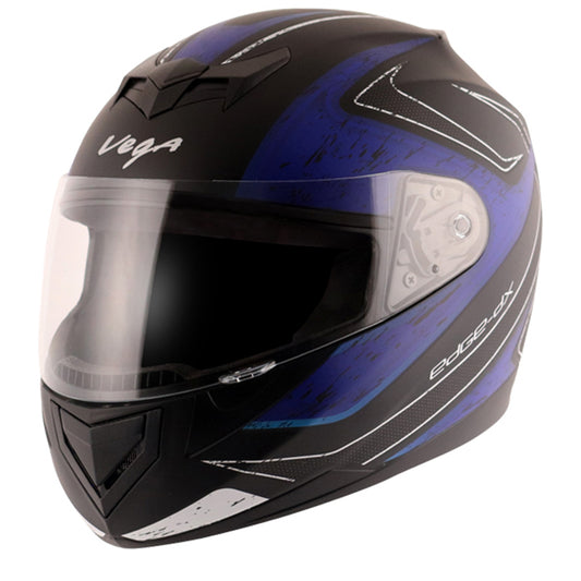 Vega Edge DX Crystal Helmet - Dull Black Blue