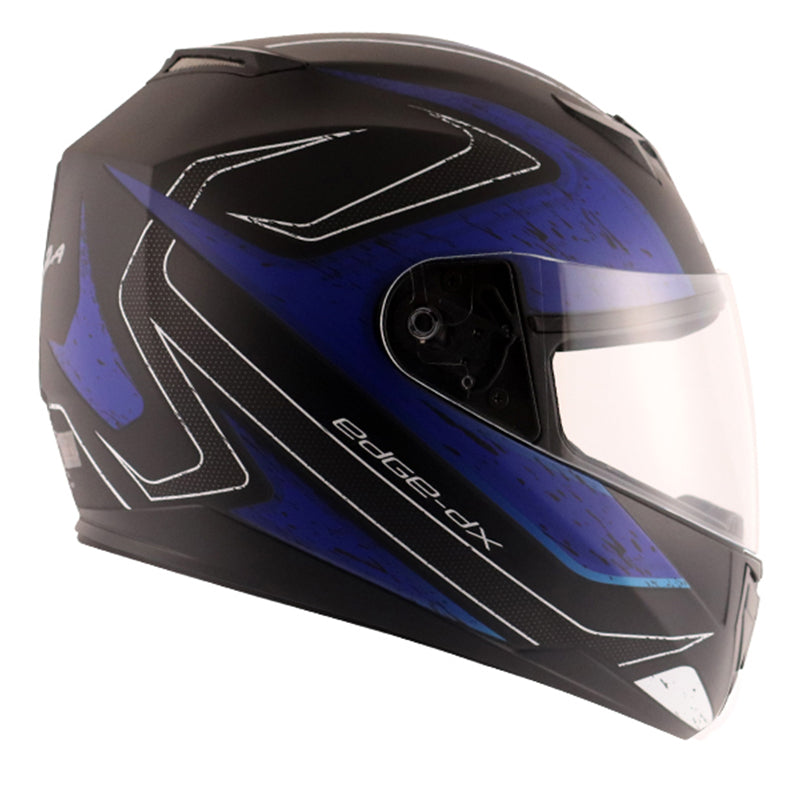 Vega Edge DX Crystal Helmet - Dull Black Blue