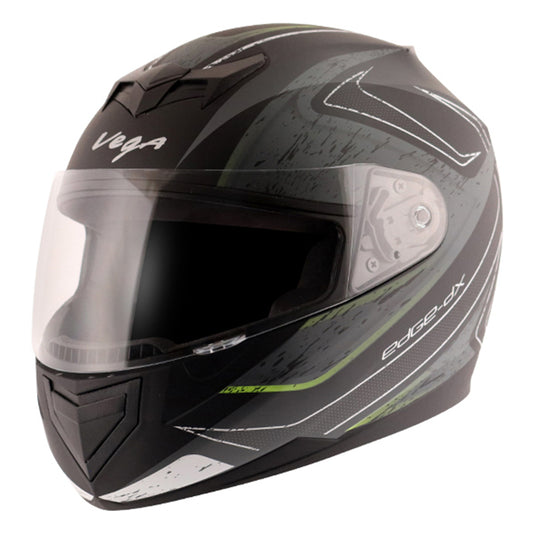 Vega Edge DX Crystal Helmet - Black Silver