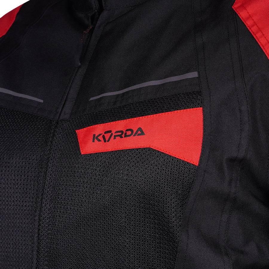 KORDA EDGE RIDING JACKET BLACK RED