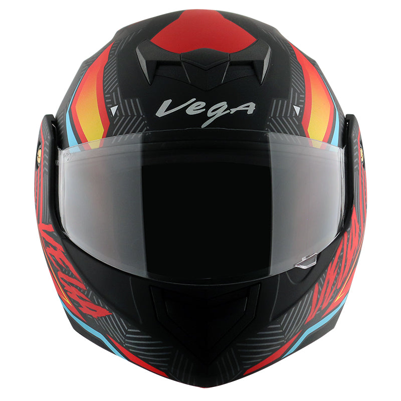 Vega Crux DX Energy Helmet - Dull Black Red