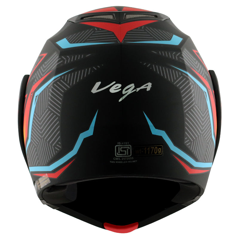 Vega Crux DX Energy Helmet - Dull Black Red