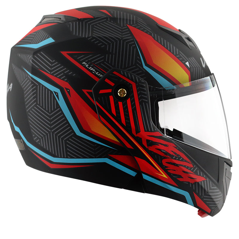 Vega Crux DX Energy Helmet - Dull Black Red