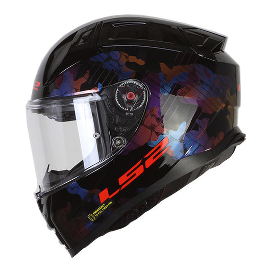 LS2 FF811 Vector 2 Kamo Helmet - Gloss Black Blue