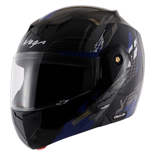 Vega Crux DX Flex Helmet - Black Blue