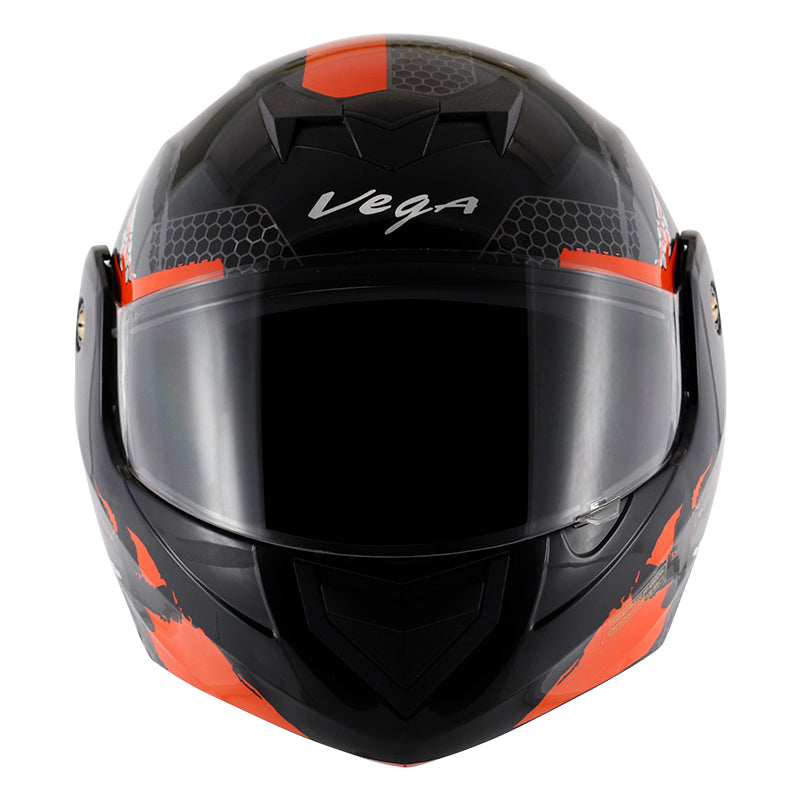 Vega Crux DX Flex Helmet - Black Orange