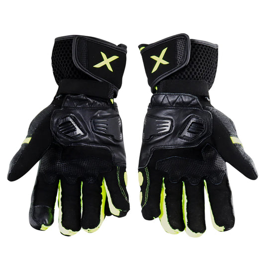 Axor Gator Riding Gloves - Black Neon Green