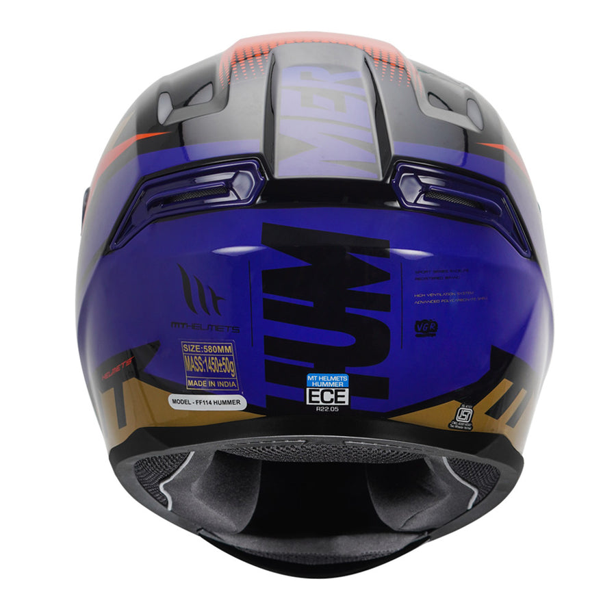 MT HUMMER BRICK HELMET - Glossy Blue