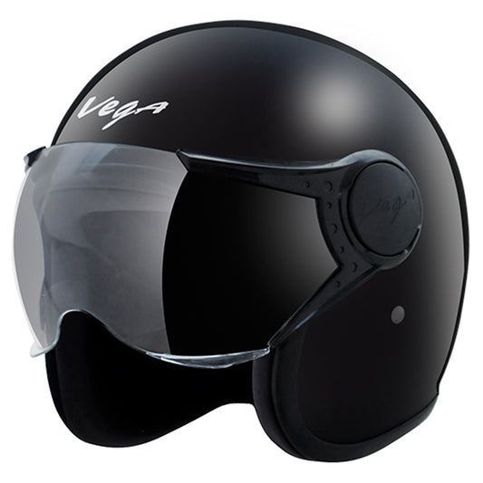 Vega Jet W Visor Hemet - Black