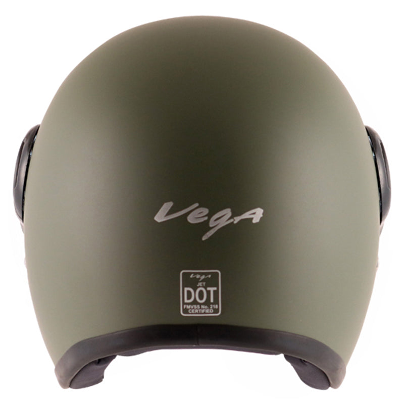 Vega Jet W Visor Hemet - Dull Army Green