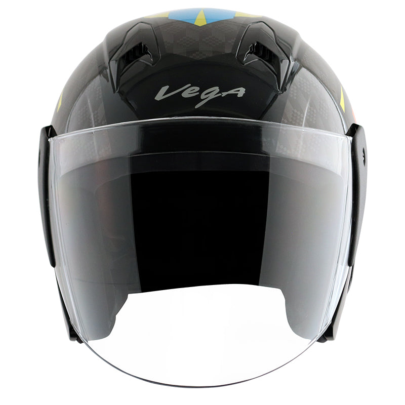 Vega Lark Twist Helmet - Black Orange