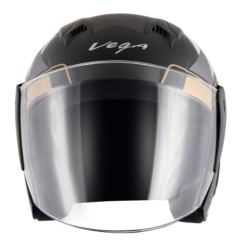 Vega Lark Legand Helmet - Dull Black Silver