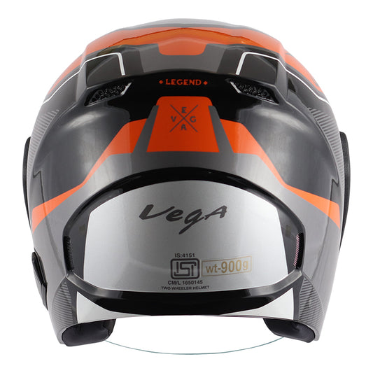 Vega Lark Legand Helmet - Black Orange