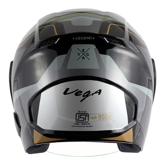 Vega Lark Legand Helmet - Black Silver