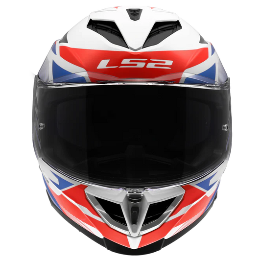 LS2 FF818 Storm III Komai Helmet - White Blue Red