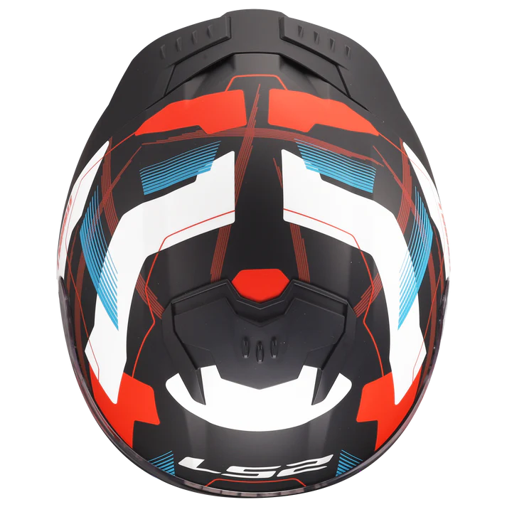 LS2 FF320 Stream II Mika Helmet - White Blue Red