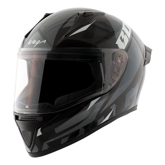 Vega Bolt Macho Helmet - Black Grey