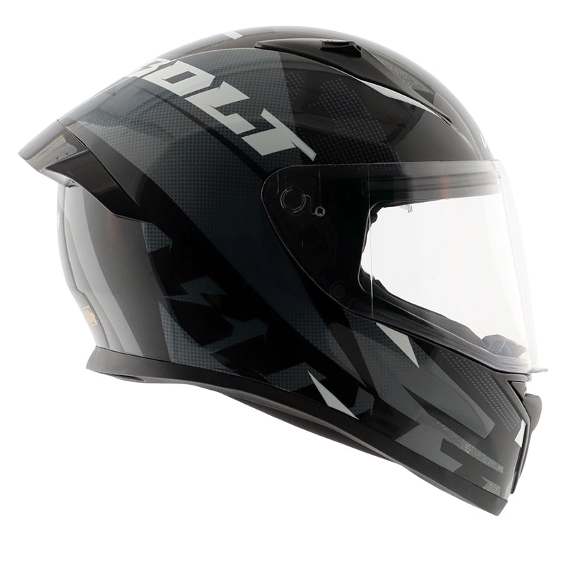 Vega Bolt Macho Helmet - Black Grey
