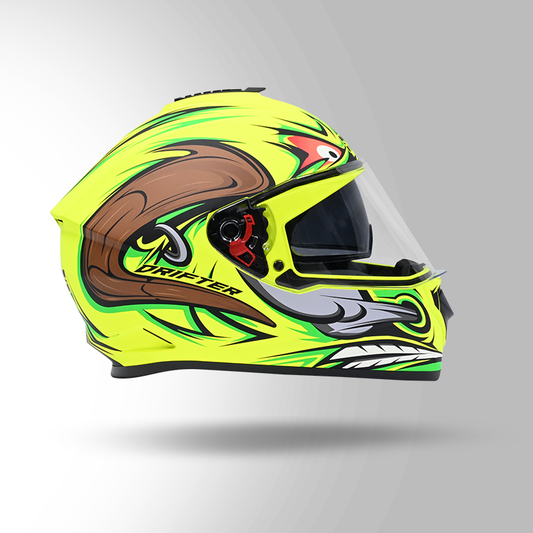 STUDDS DRIFTER D4 HELMET - MATT YELLOW N12