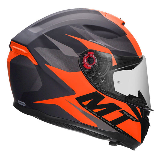 MT HUMMER BRAVE HELMET - Matt Orange