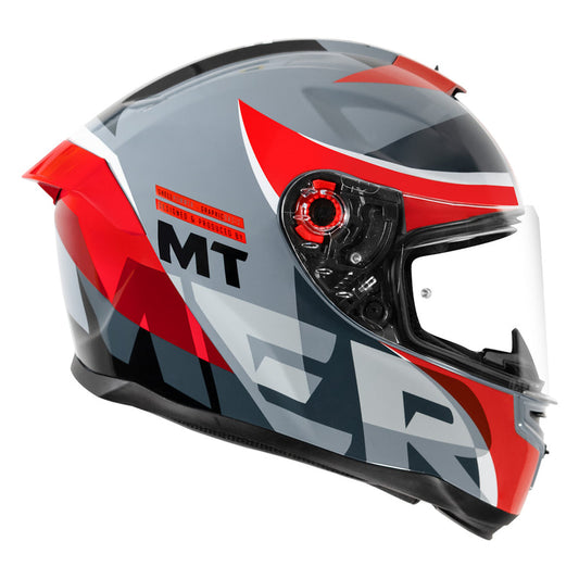 MT HUMMER OASIS HELMET - Grey & Red