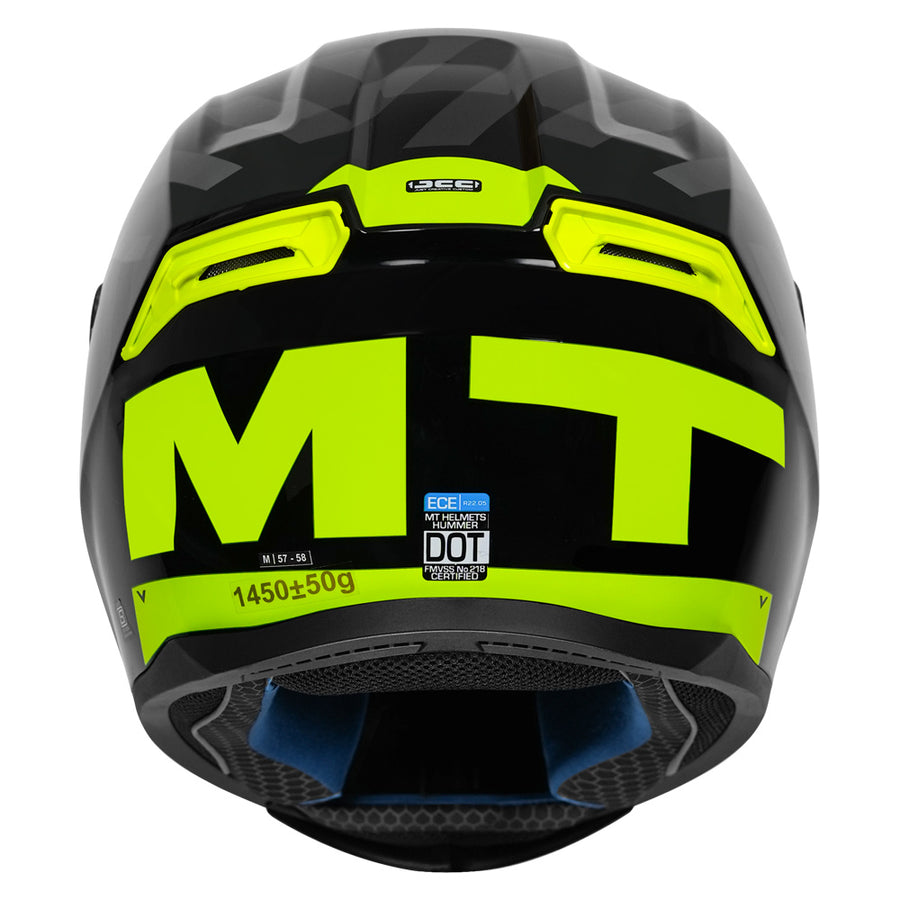 MT HUMMER AIR HELMET - Gloss Fluroscent Yellow